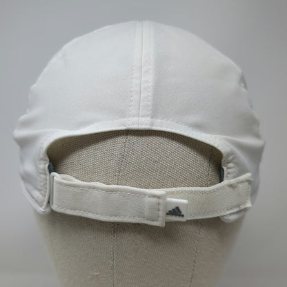 adidas Baseball Cap White One Size Climalite Performance Running Strapback Hat