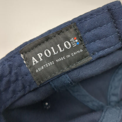 Henry Slideback Hat Blue One Size Adjustable Embroidered 6 Panel Apollo USA