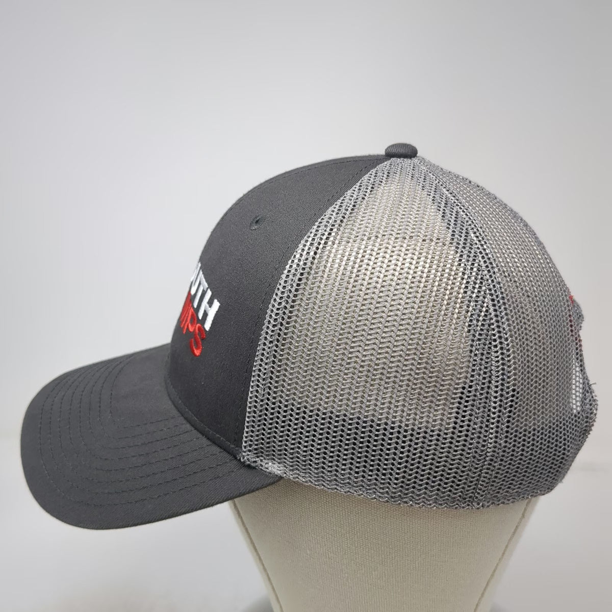 The Game Trucker Hat Gray One Size PRCA Youth Camps Rodeo Starts Here Snapback