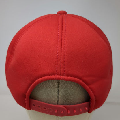Vernon Headliner 5 Panel Hat Red White One Size Snapback Valley View Towing