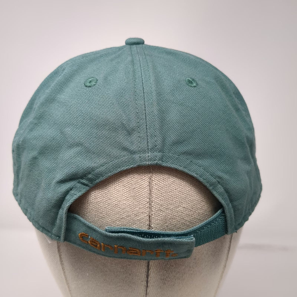 Carhartt Baseball Cap Green One Size Strapback Canvas Logo Patch Branded hat