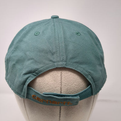 Carhartt Baseball Cap Green One Size Strapback Canvas Logo Patch Branded hat
