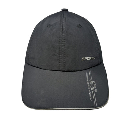 Sports Fashion Sport Classic Slideback Baseball Cap Black OS Adjustable 6 Panel