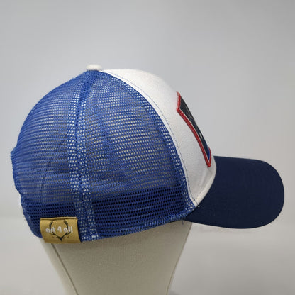 Art 4 All Abby Paffrath Bison Patch Blue One Size Trucker Hat Snapback Mesh Back
