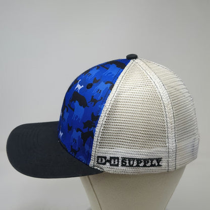 Classic TL Caps Blue Animal Camo Trucker Hat One Size D-H Supply Show Edge