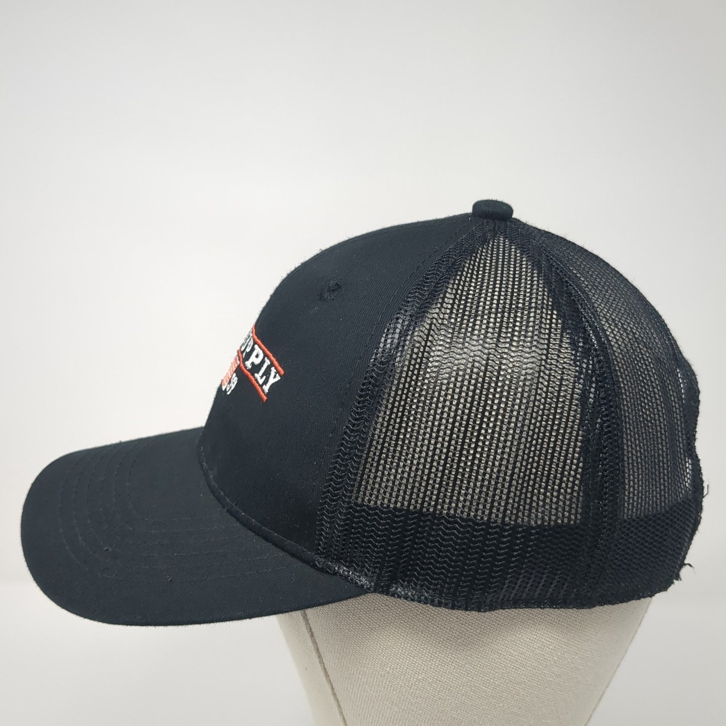D&B Supply 1959 Snapback Trucker Hat Black OS Adjustable Mesh Back Outdoor Cap