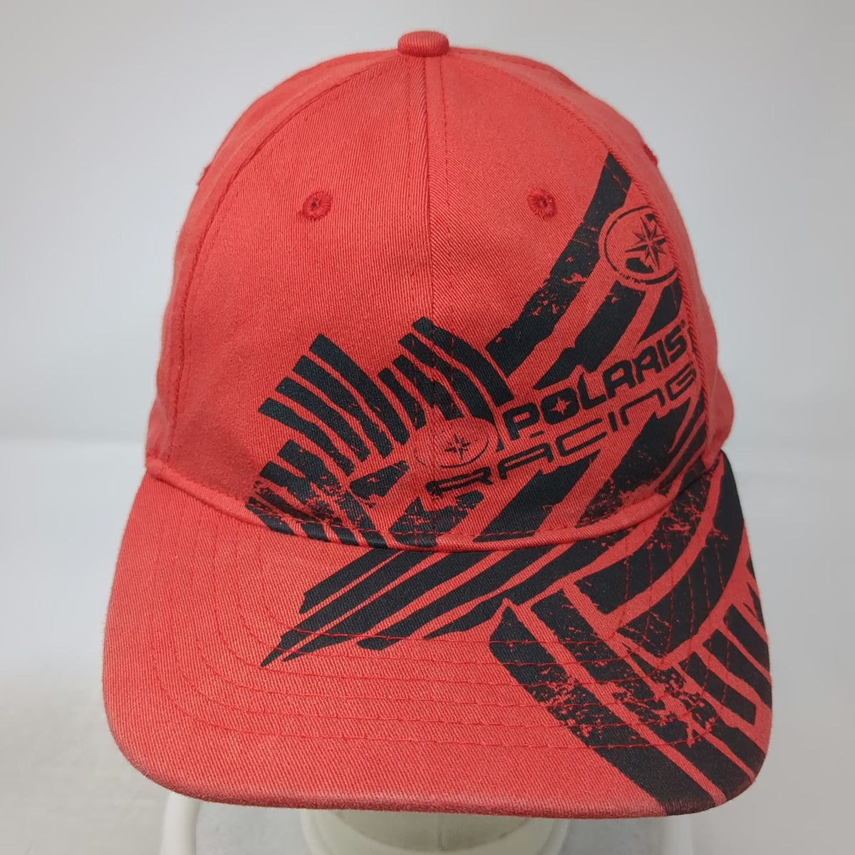 Polaris Baseball Cap Red One Size Fitted TekFlex Racing Graphics Star Logo Hat