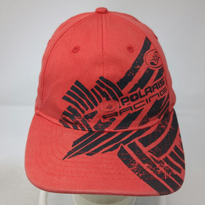 Polaris Baseball Cap Red One Size Fitted TekFlex Racing Graphics Star Logo Hat