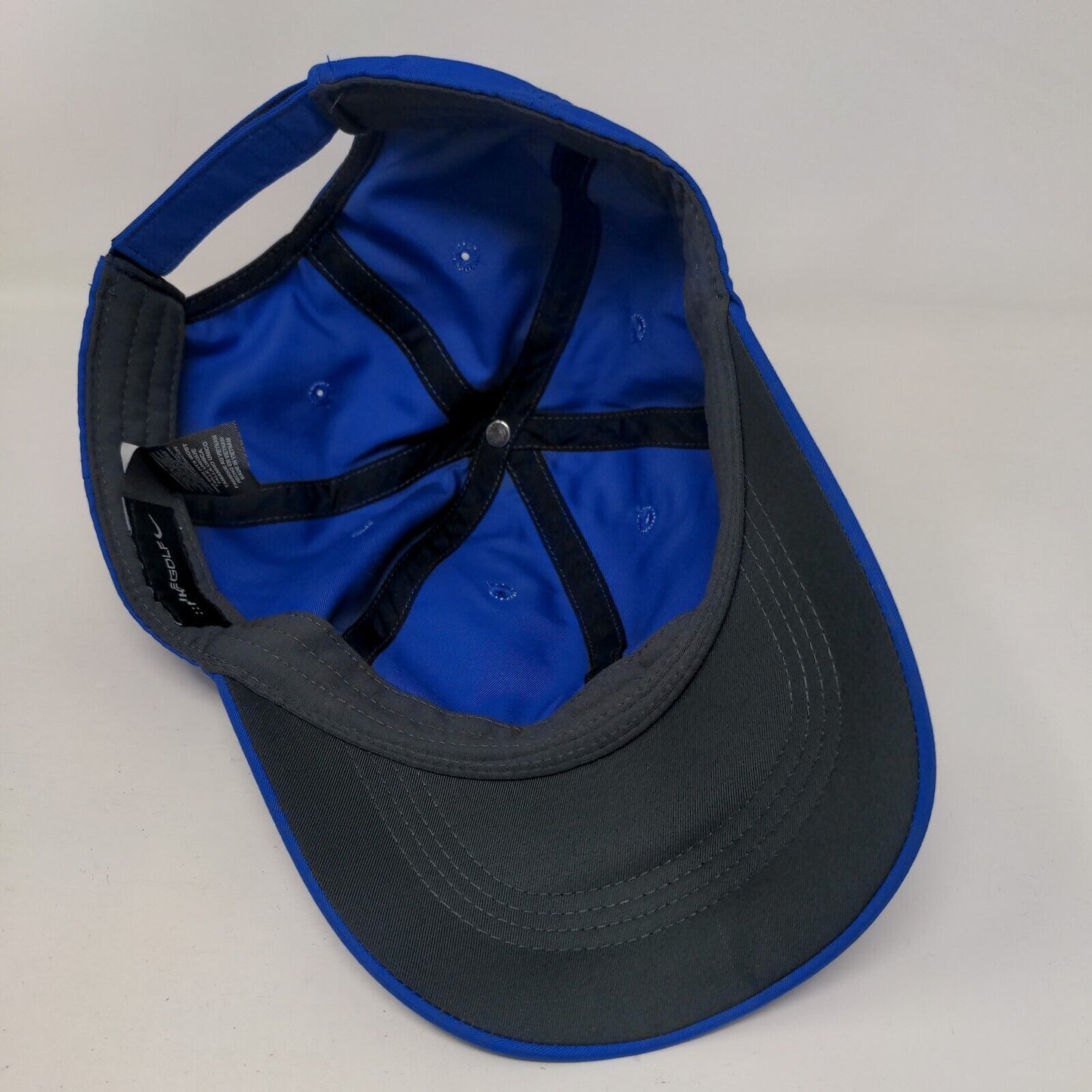 Nike Golf Strapback Hat Blue OSFM Swoosh Dutch Bros Boise 6 Panel