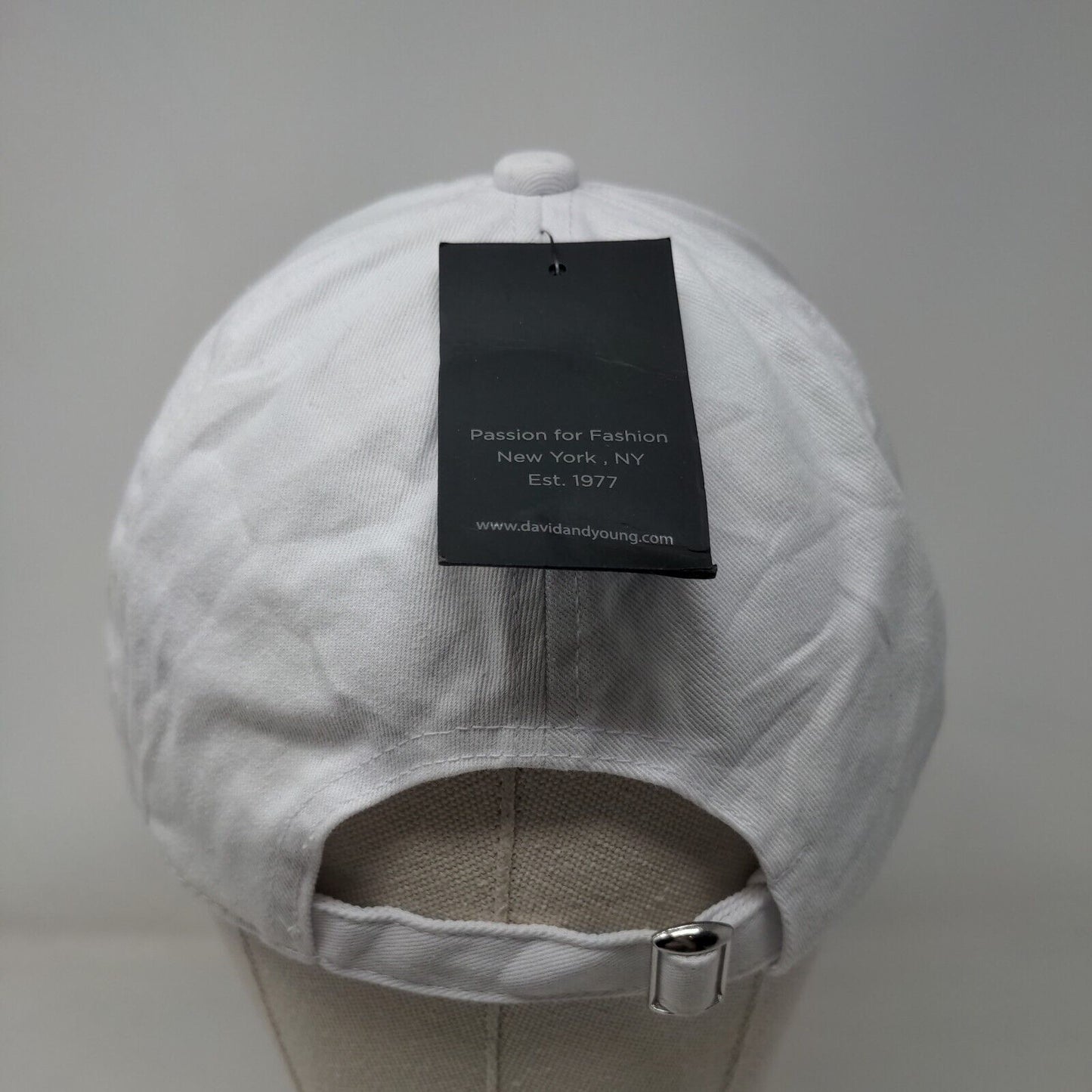 MAMA Slideback Hat White OSFM Adjustable David And Young W/Tags