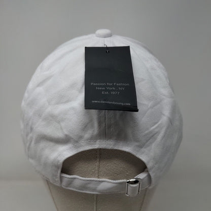 MAMA Slideback Hat White OSFM Adjustable David And Young W/Tags