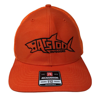 Barstool Outdoors Snapback Mesh Back Trucker Hat Orange One Size Richardson