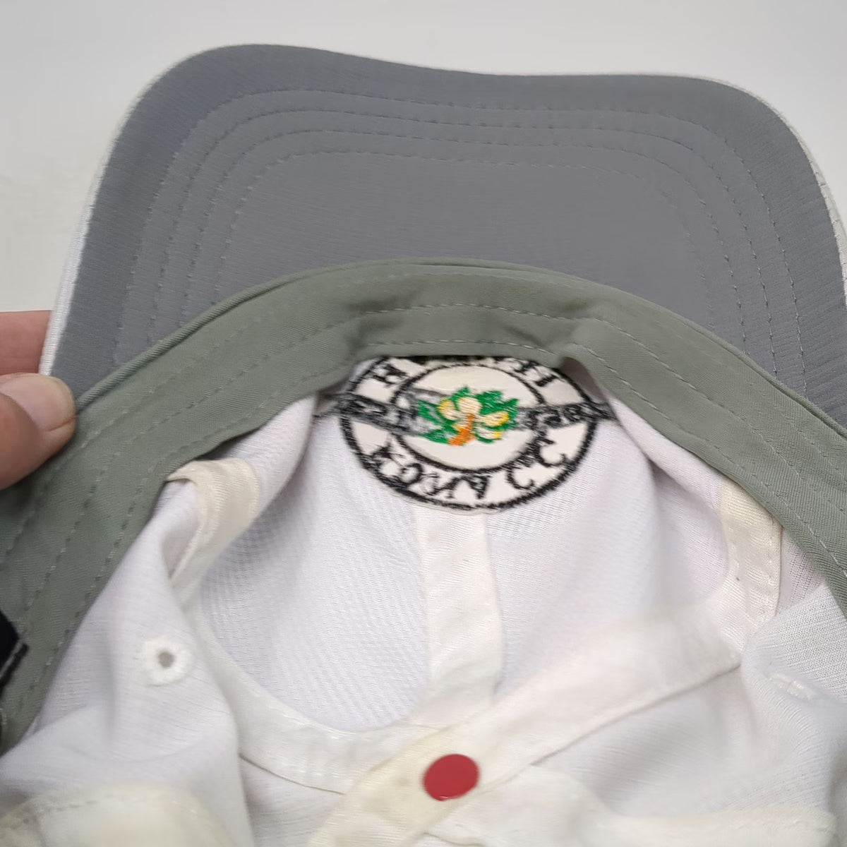 Imperial Baseball Cap White One Size Hawaii Kona C.C. Hibiscus Flower Golf Hat