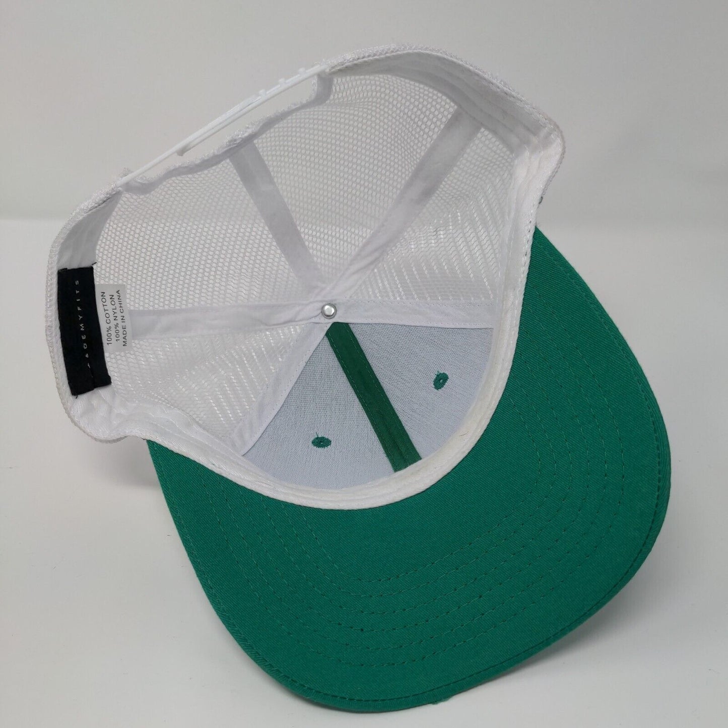 Just One More Cast Snapback Trucker Hat Green One Size Adjustable Academy Fits