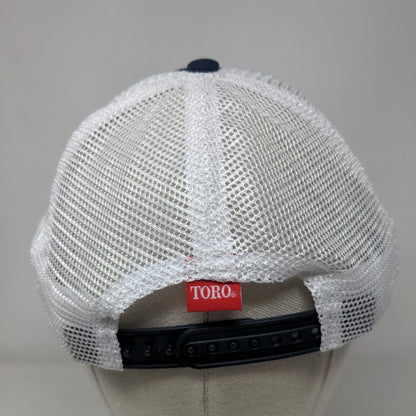 Toro Snapback Mesh Back Trucker Hat Blue OSFM Embroidered Colorblock