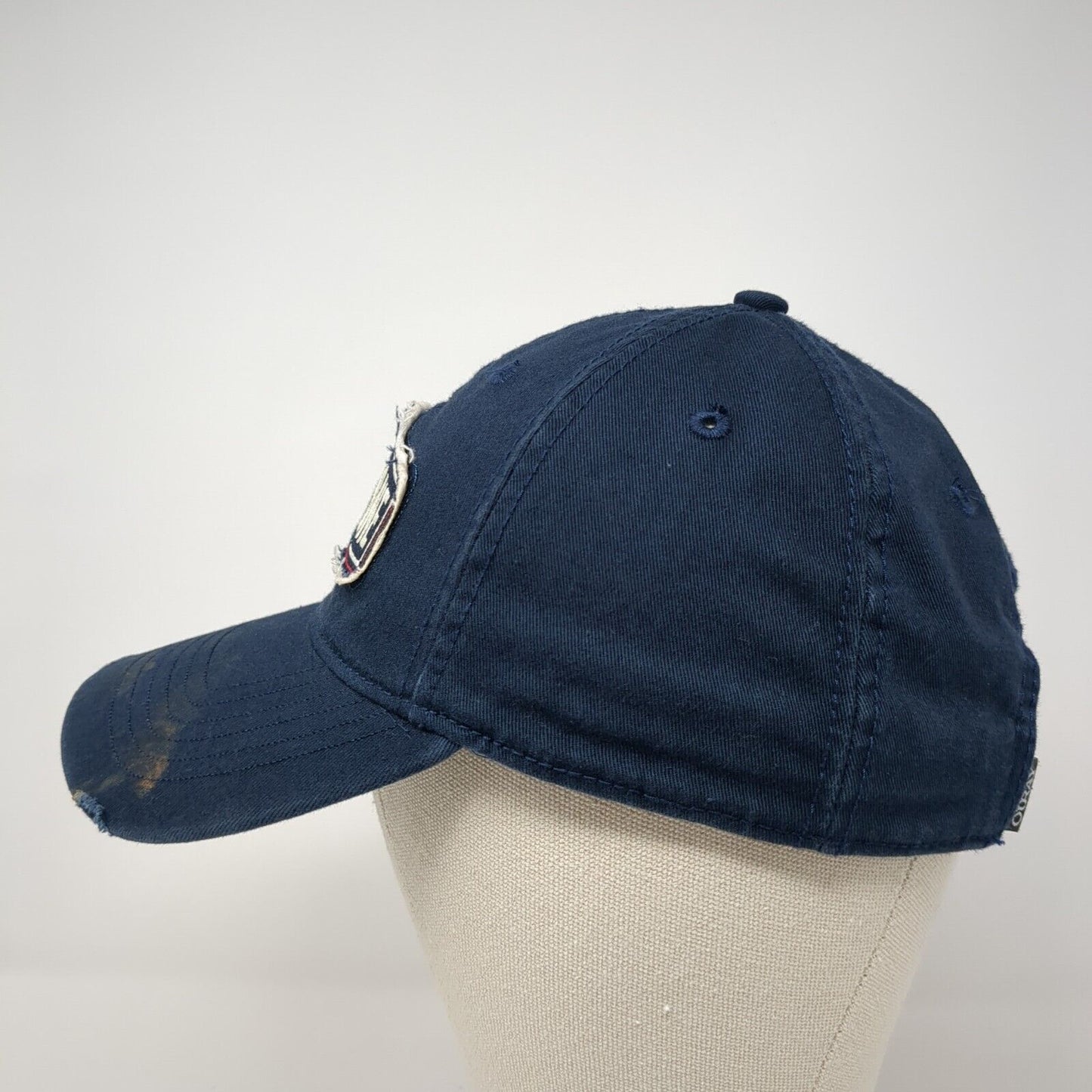 Yellowstone Since 1872 Strapback Hat Blue One Size Adjustable Distressed Ouray