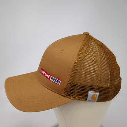 Carhartt Brown Salt Lake Prefab Embroidered Mesh Back Snapback Trucker Hat OS
