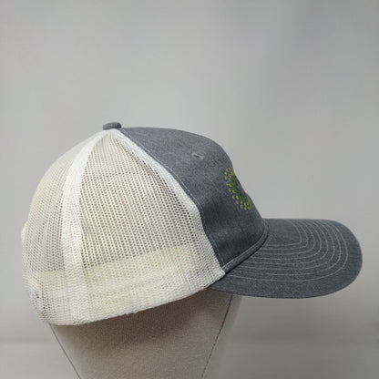 Truelieve Snapback Trucker Hat Gray One Size Adjustable Mesh Back Port Authority