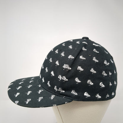 Nike Jordan AF-1 Fitted Hat Black Size S/M All Over Print Shoe Graphic Logo