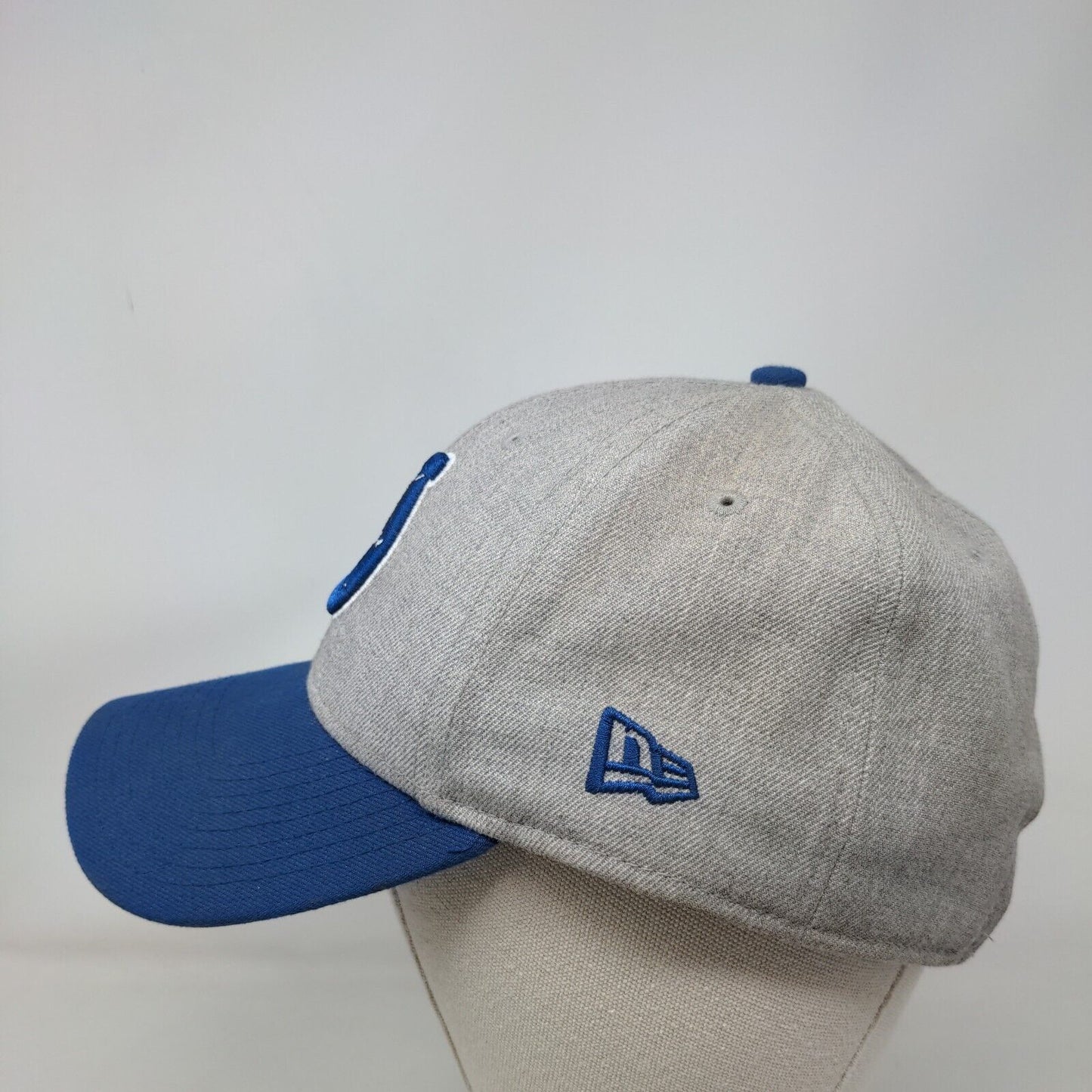 New Era Strapback Hat NFL Indianapolis Colts Embroidered Crown Royal Blue Gray