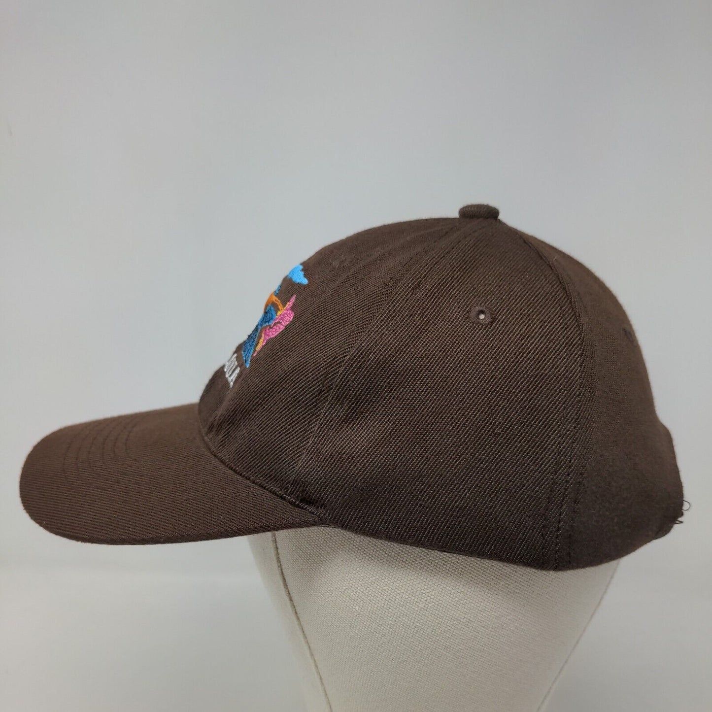 Fit Trend Men's Strapback Hat Brown Adjustable Embroidered Nicaragua Polyester