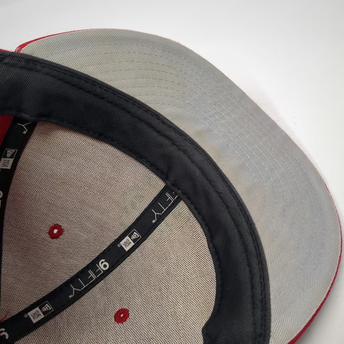 St. Louis Cardinals MLB New Era Snapback Hat Red OSFM Wool Flat Brim 9FIFTY Grey