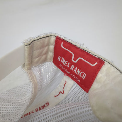 Kimes Ranch Trucker Hat Black White One Size Mesh Snapback Longhorn Steer Logo