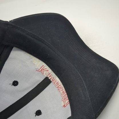 Pacific Headwear Baseball Cap Black One Size Kawasaki Slogan Embroidered Hat