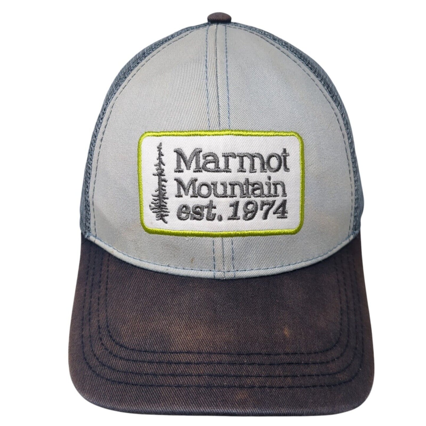 Marmot Mountain Est. 1974 Snapback Trucker Hat Multi OS Adjustable Mesh Back