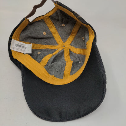 Heart Bling Slideback Hat Black One Size Leather Strap 6 Panel Studded