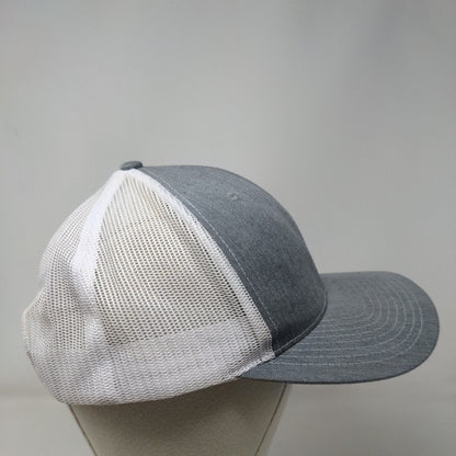 Hazera Snapback Mesh Back Trucker Hat Gray One Size Colorblock Richardson