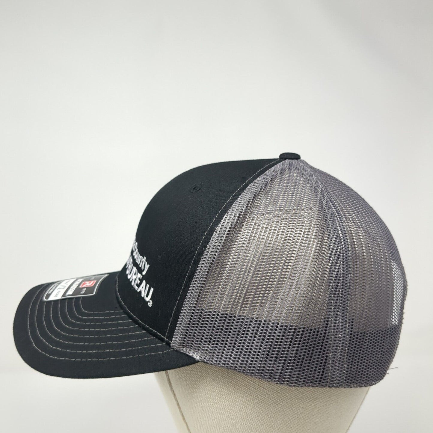 Ada County Farm Bureau Snapback Trucker Hat Black One Size Mesh Back