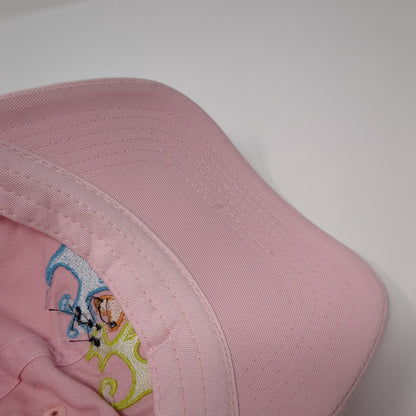 Dogs Slideback Hat Pink One Size Adjustable Embroidered Solid 6 Panel