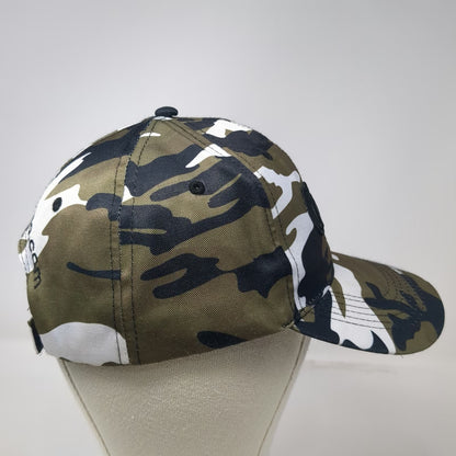 O'Reilly Auto Parts Baseball Cap Green One Size Camo Strapback Shamrock Hat