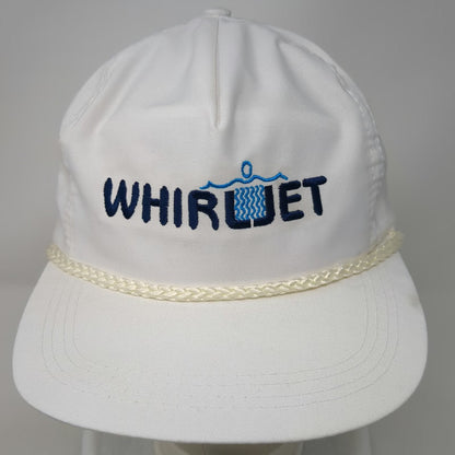 Sportcap Whirljet White 5 Panel One Size Rope Strapback Hat Spray Nozzle Logo