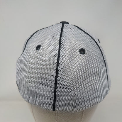 IGH Fitted Trucker Hat Gray L/XL Embroidered Pro Model Mesh Pacific Headwear