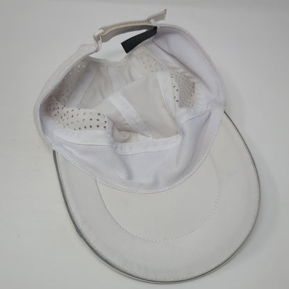 Outdoor Essentials Strapback 5 Panel Hat White One Size Solid Laser Cut