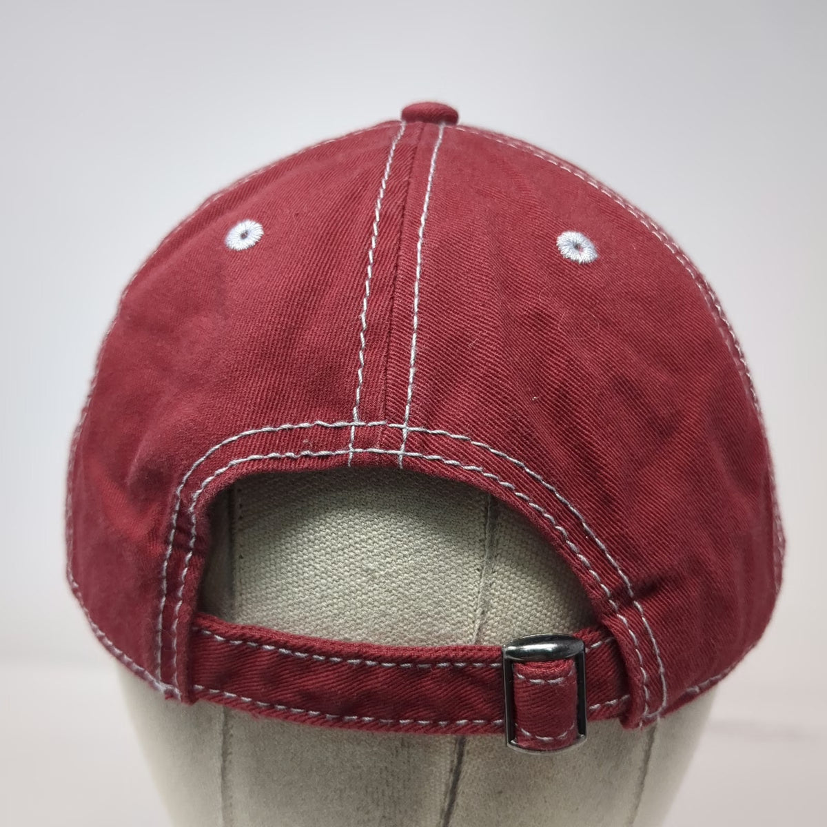 Prairie Mountain Baseball Cap Red One Size Alaska Last Frontier Slideback Hat