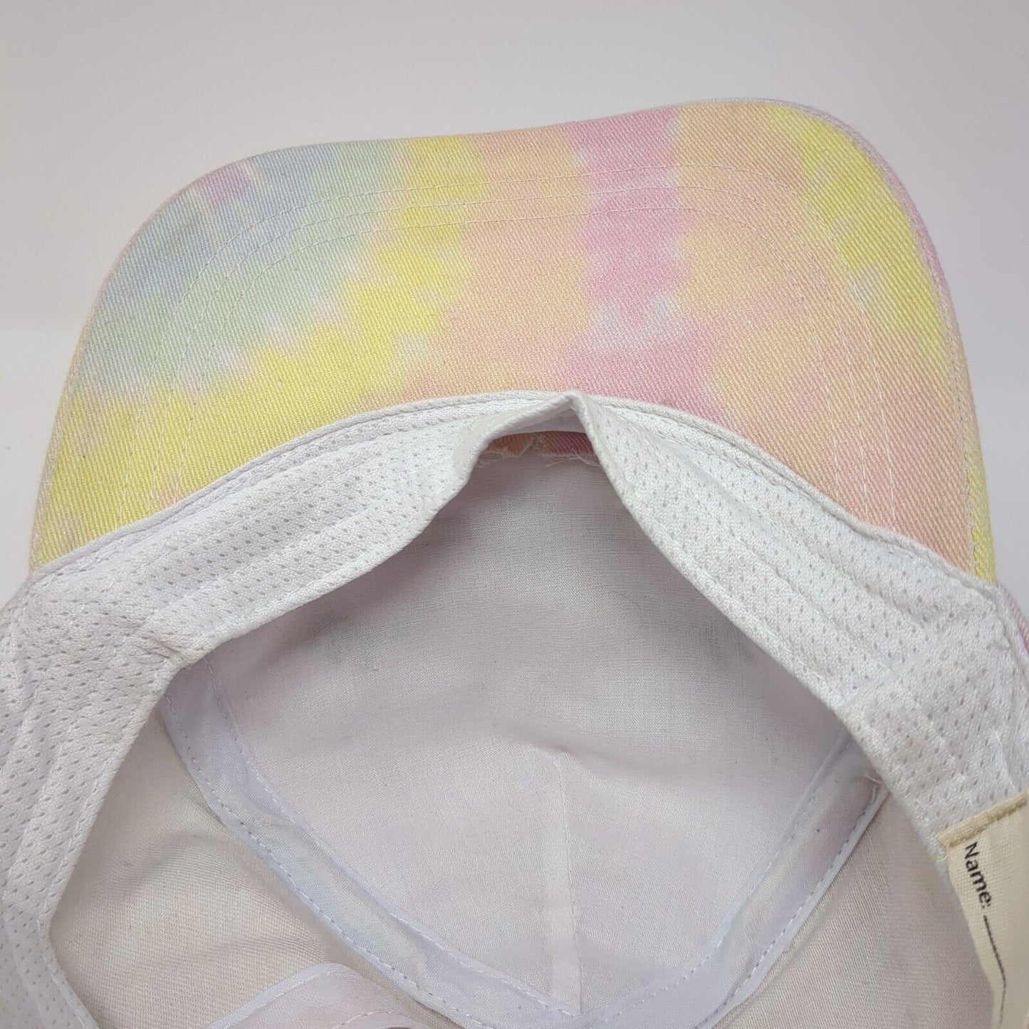 Cat Face Ears Kids Strapback Hat Ponytail Multi OSFA Tie Dye Ponyflo