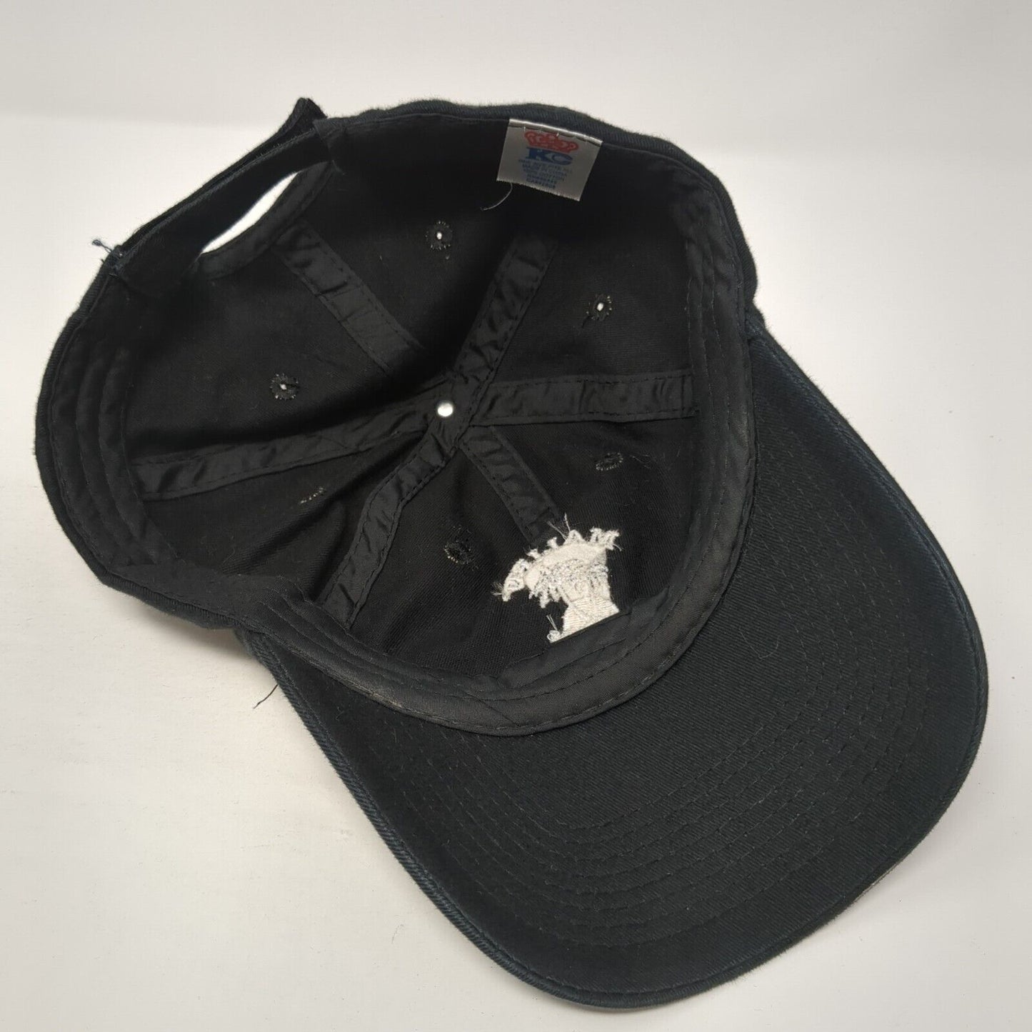 Malibu Black Strapback Hat Black One Size Adjustable Embroidered KC