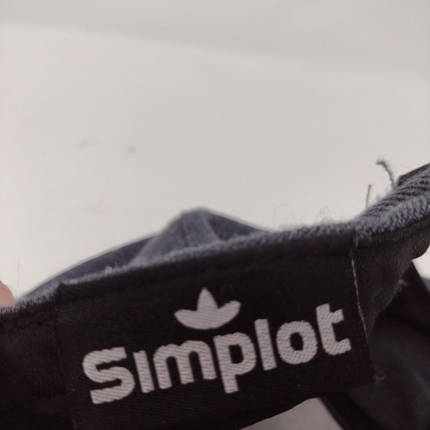 Simplot Patch Strapback Hat Gray OSFA Adjustable Colorblock 6 Panel