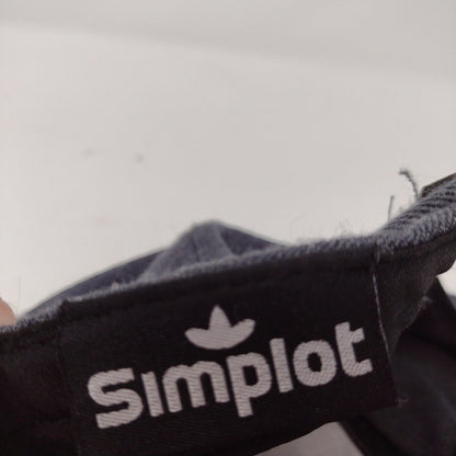 Simplot Patch Strapback Hat Gray OSFA Adjustable Colorblock 6 Panel