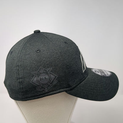 Colorado Rockies MLB New Era Baseball Cap Gray M Metallic Logo Stretch Fit Hat