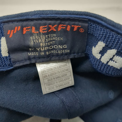 Hurley Baseball Cap Blue One Size Embroidered Plaid Icon Underbrim Flexfit Hat