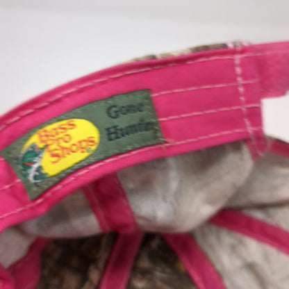 Bass Pro Shops Baseball Cap Brown Pink Green One Size Realtree Camo Embroidered