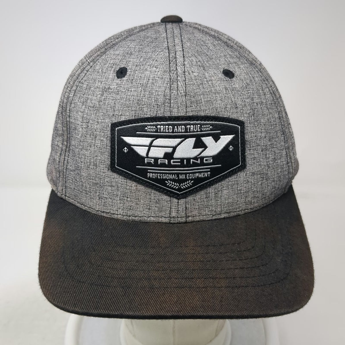 Fly Racing Snapback Hat Gray One Size Motocross Professional MX Equipment Gear