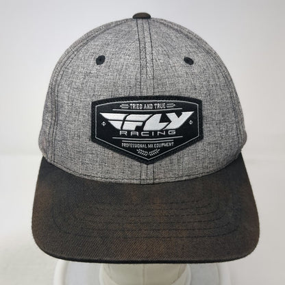 Fly Racing Snapback Hat Gray One Size Motocross Professional MX Equipment Gear
