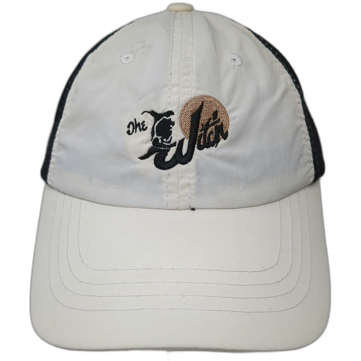 Town Talk Baseball Cap White One Size Nylon Mesh The Witch Graphic Strapback Hat