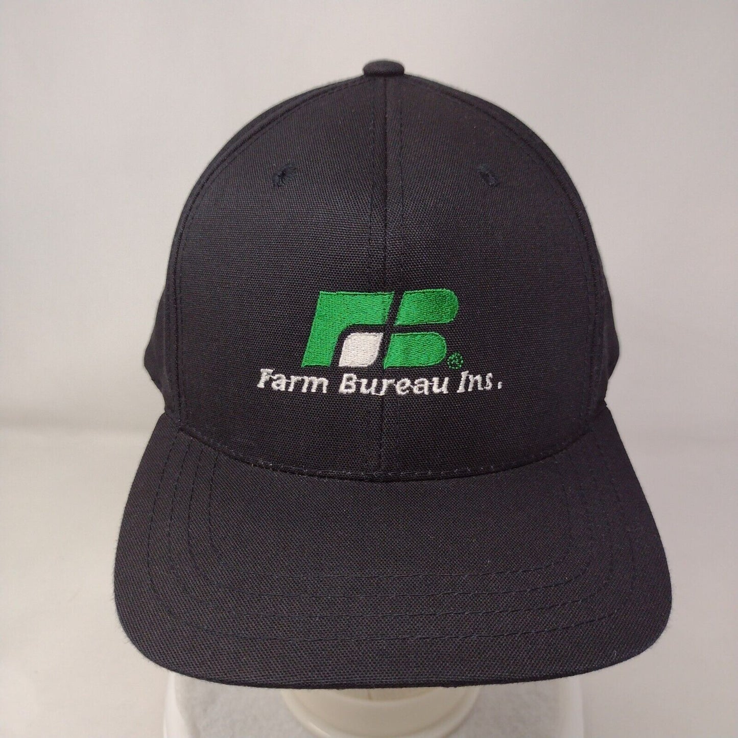 Farm Bureau Inc Slideback Hat Black OSFA Adjustable Embroidered 6 Panel Imperial