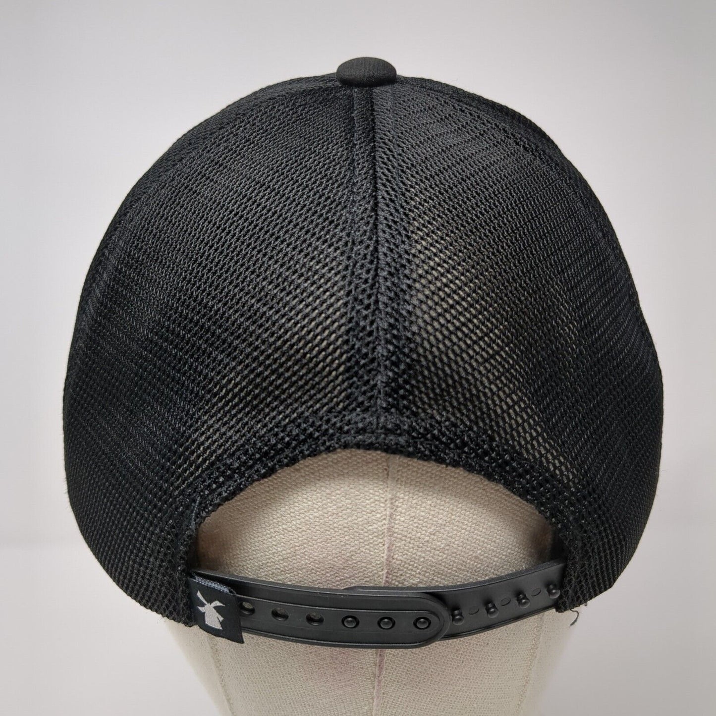 Drink More Coffee Snapback Trucker Hat Black One Size Adjustable Mesh Back Rope